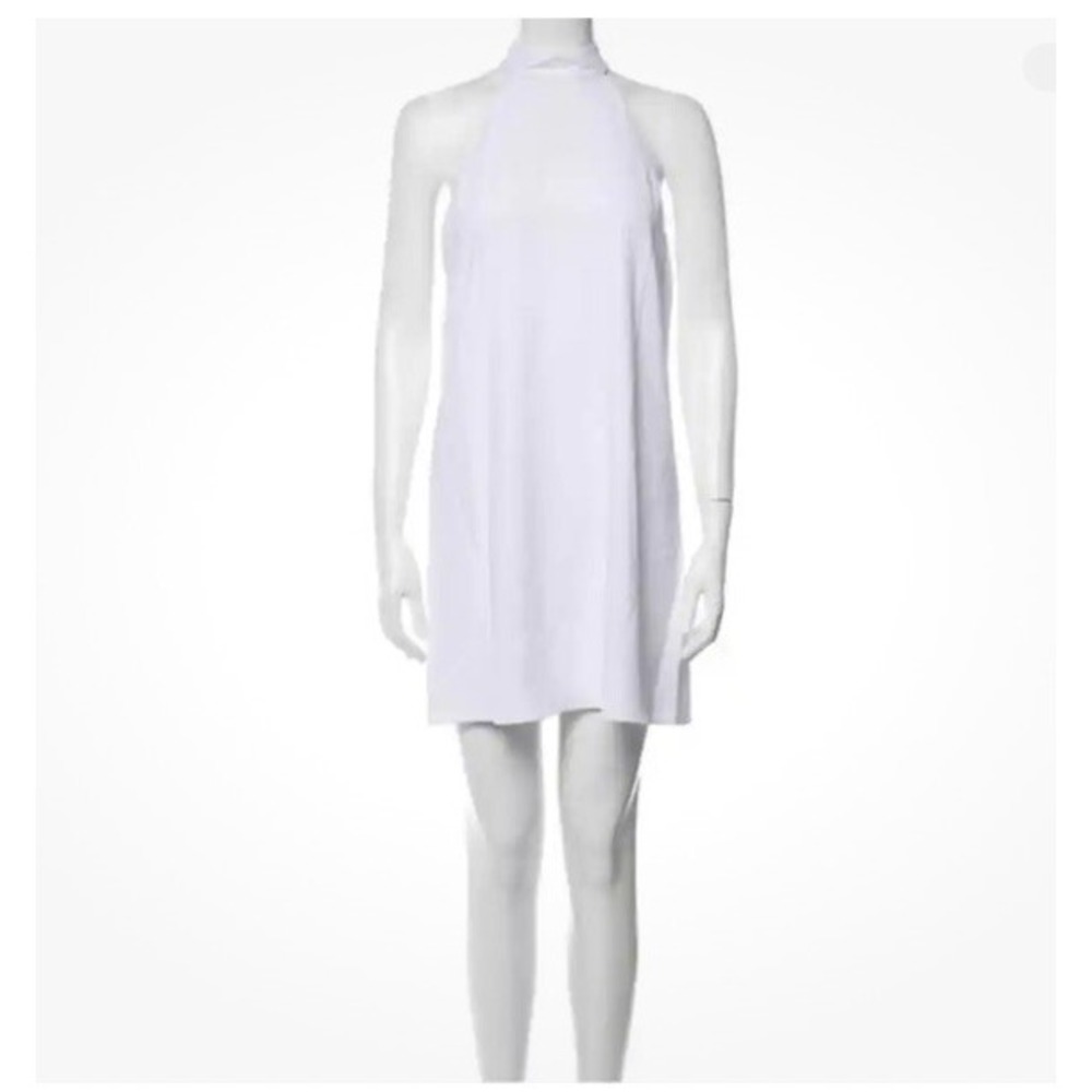 Alice‎ + Olivia Mini Dress Employed White Lizbeth Sleeveless Wedding Bridal 0 - Picture 3 of 6